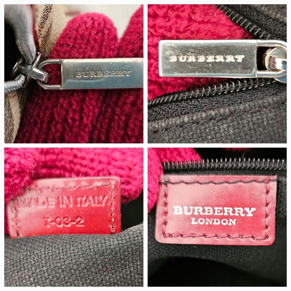 Burberry Check PVC Shoulder Bag AUTHENTIC - Picture 11 of 14